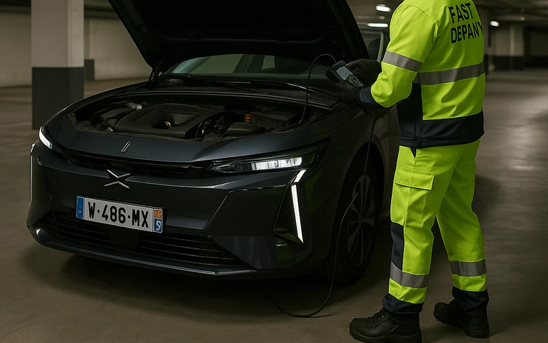 Dépannage d’une voiture dans un parking souterrain à Paris 9